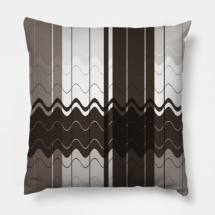 Brown Farmhouse Plaid Check Christmas Pillow