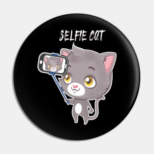 Cute Cat Selfie Pin