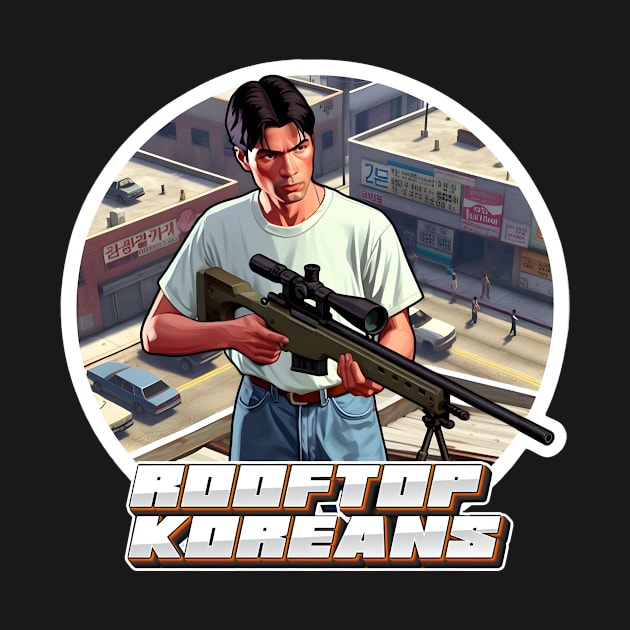 Rooftop Koreans by Rawlifegraphic