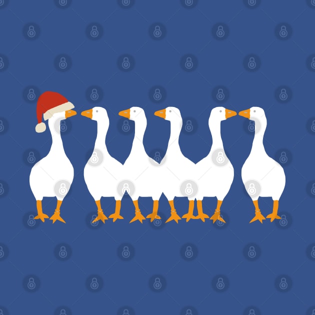 Six Geese of Christmas by ellenhenryart