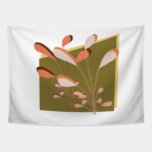Peach and Brown Contrast in Color Tapestry