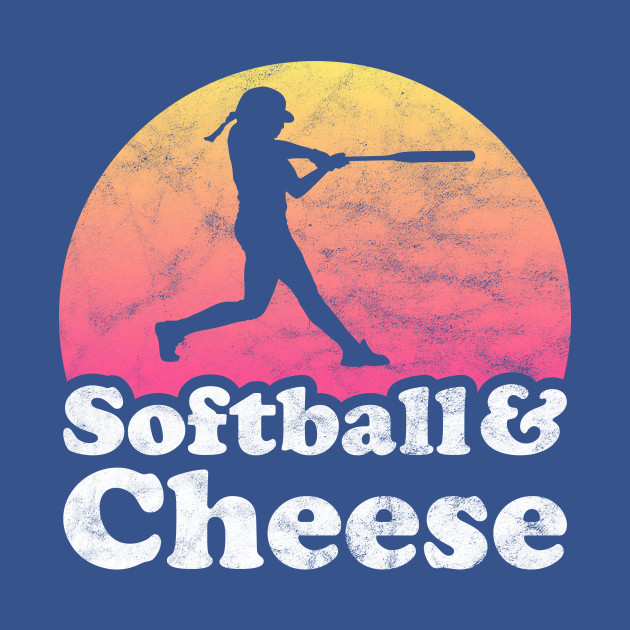 Disover Softball and Cheese Gift for Softball Players and Food Lovers - Cheese - T-Shirt