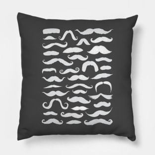 Moustaches Collage Pillow