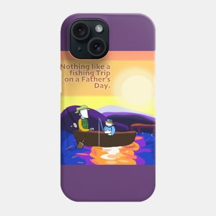 Father's Day-Fishing trip sunset Phone Case