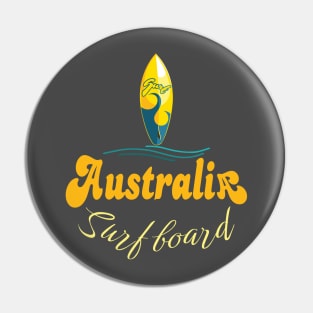 Australia surf board Pin