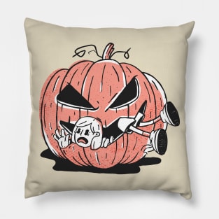 Pumpkin Eating Girl Pillow