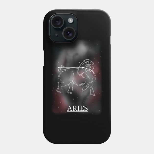 Constellation of Aries Phone Case by Ukiyograph