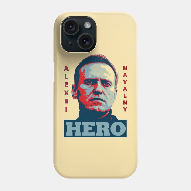 ALEXEI NAVALNY - HERO Phone Case by ProgressiveMOB