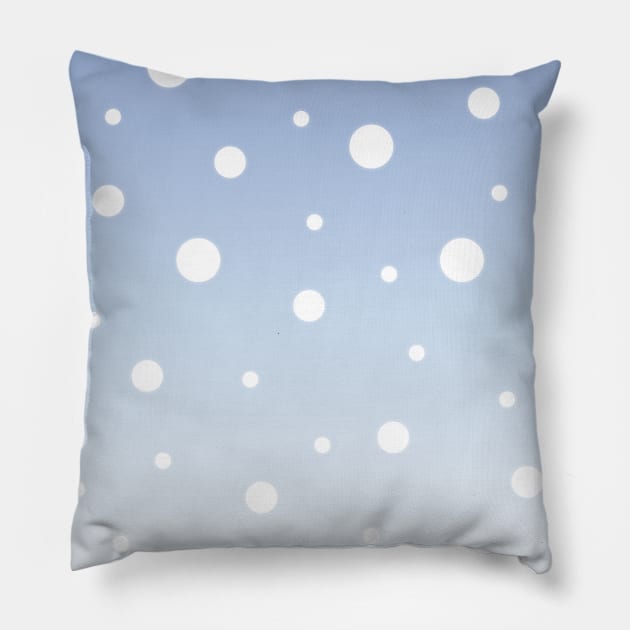 Wintermood | White | Blue Gradient Pillow by Wintre2