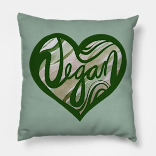 Vegan Green Heart Pillow