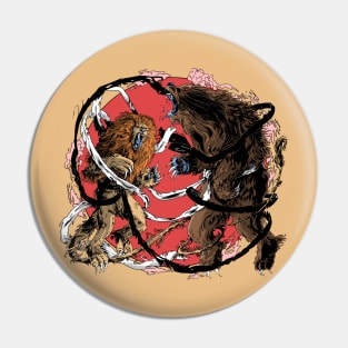 Lion Vs Bear Pin