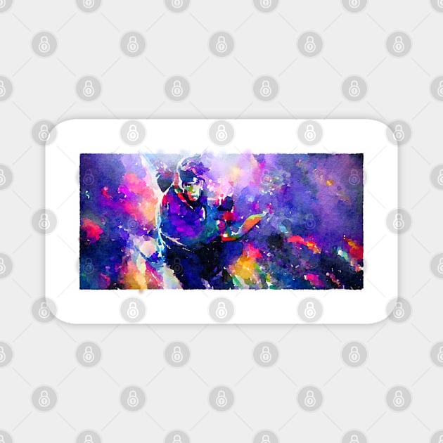 Sparkle Gambit Watercolor Magnet by Watery