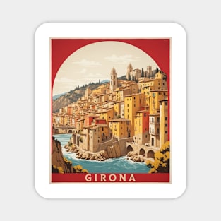 Girona Spain Travel Tourism Retro Vintage Magnet