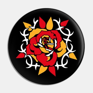 Rose tribal Pin