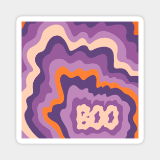 BOO - Purple & Orange Magnet