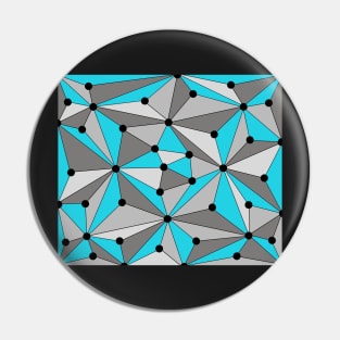 Abstract geometric pattern - gray and blue. Pin