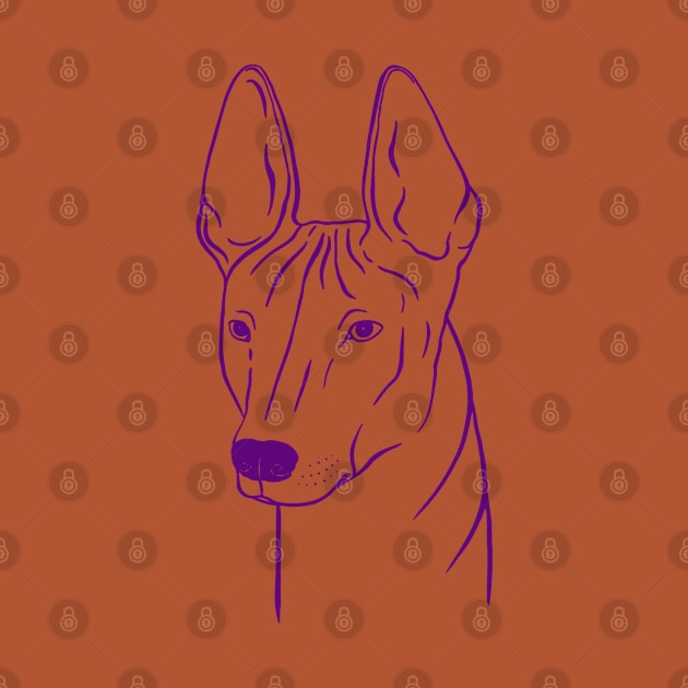 Xoloitzcuintli (Lilac and Purple) by illucalliart