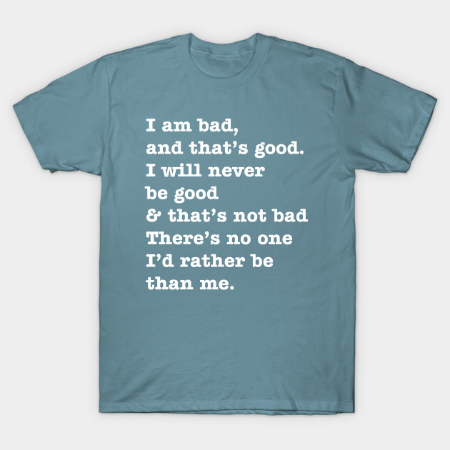 Discover Bad Guy Affirmation - Villians - T-Shirt