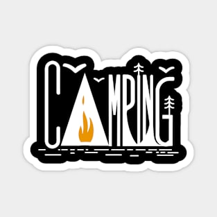 Campfire Letters: Embrace Nature's Call Magnet