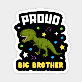 Proud Big Brother T-Rex Sibling Boys Magnet