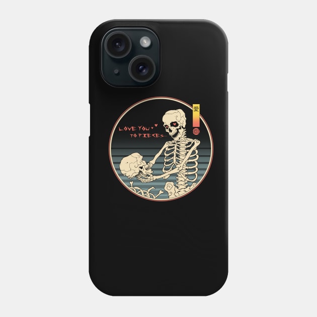 Love You To Pieces Phone Case by Vincent Trinidad Art