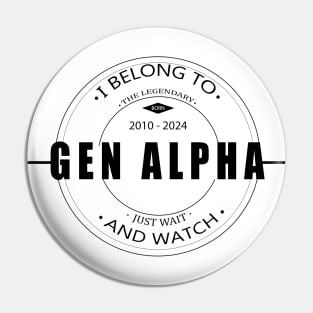 Generation alpha 2010-2024 Pin