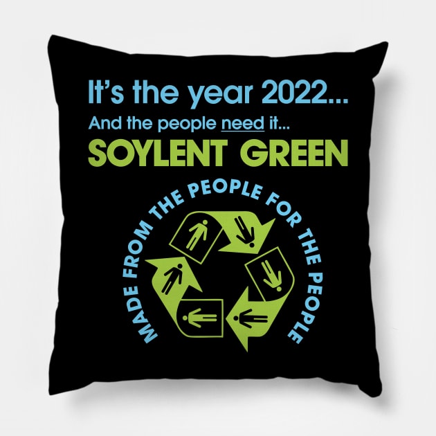 2022 Soylent Green Pillow by SaKaNa