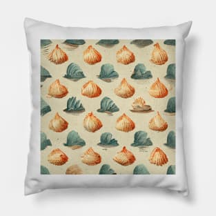 Vintage seashells Pillow