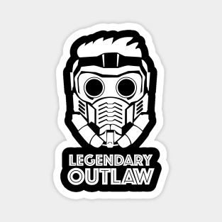 Star-Lord the Legendary Outlaw in White Magnet