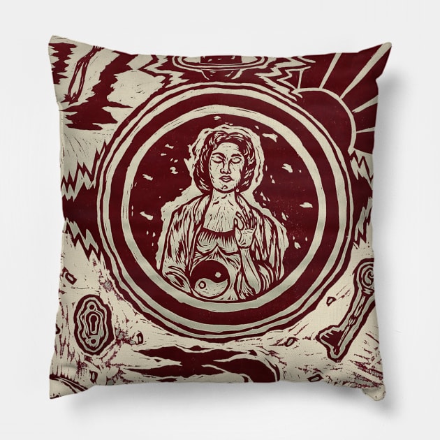 MOTHER MEDITATION Pillow by Payulahoralah