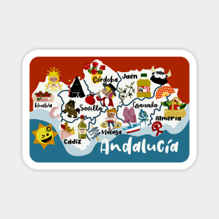 Andalusia Map Magnet