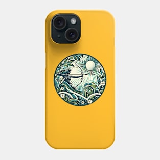 "Sagittarius Celestial Symphony" - Zodiac Horoscope Star Signs Phone Case