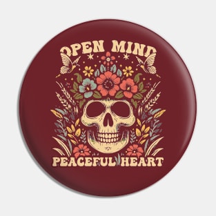 Open Mind - Peaceful Heart Pin