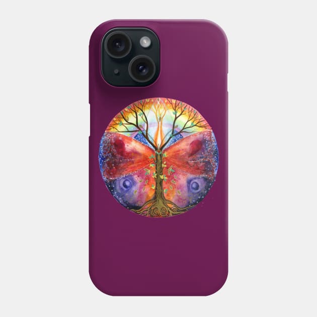 Colorful Tree of Life Phone Case by Honu Art Studio