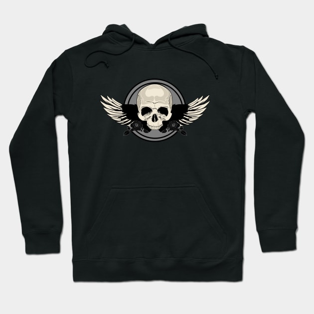 Black & White Skull Hoodie