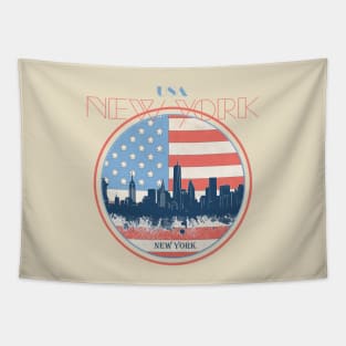 new york skyline Tapestry