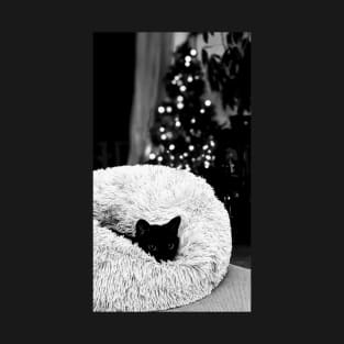 Black Cat Christmas T-Shirt