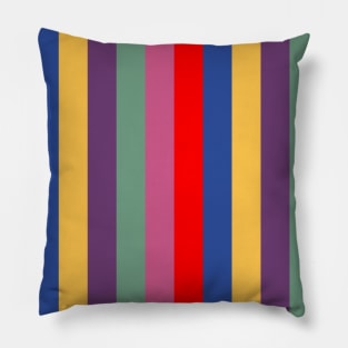 Retro colors stripes Pillow