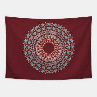 Holiday Mandala #redbubble #giftoriginal Tapestry