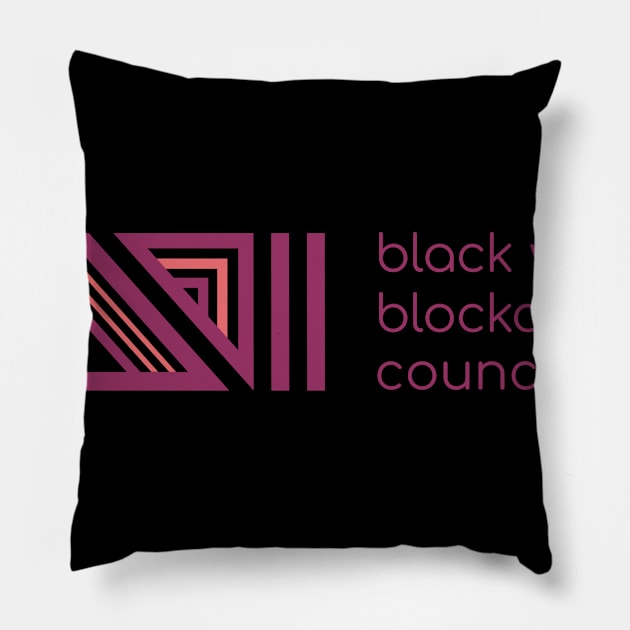 Black Women Blockchain Council Logo Pillow by Black Women Blockchain Council Benefit LLC