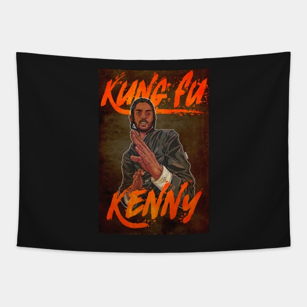 Kung Fu Kenny (with background) Tapestry by OhhEJ