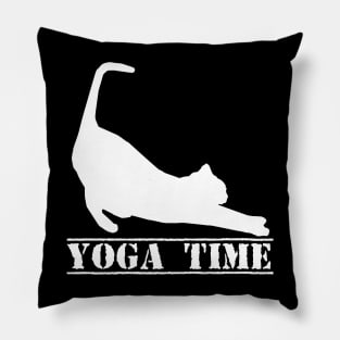 Yoga Time Cat Lover Pillow