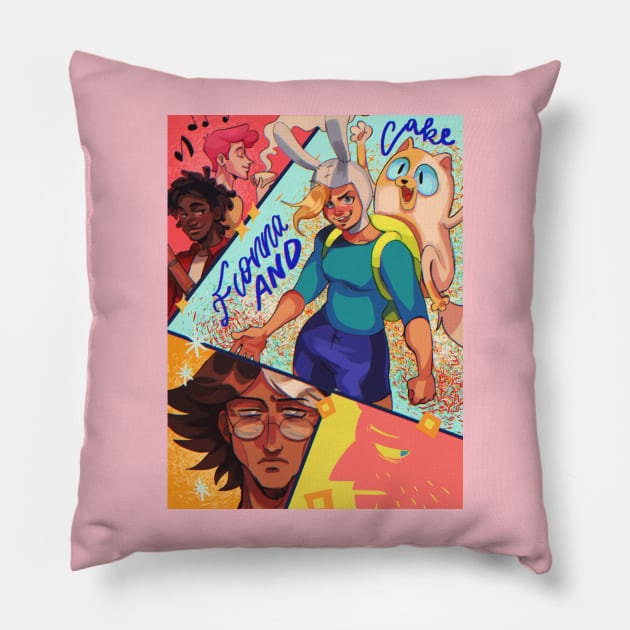 Fionna and Cake Pillow by actionpilot