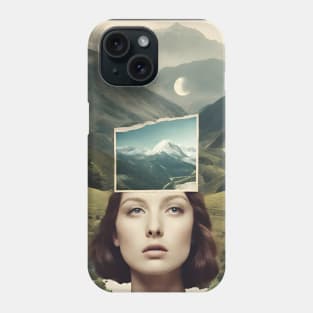 Surreal Harmony: Woman and Nature Phone Case