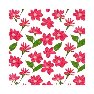 pink flowers pattern design T-Shirt