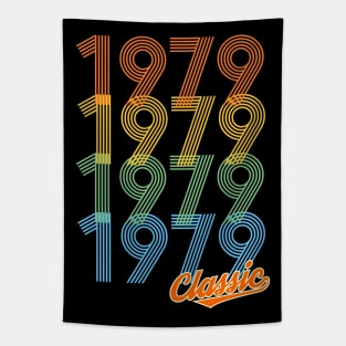 Classic Born in 1979 Vintage Style Birthday Gift Tapestry