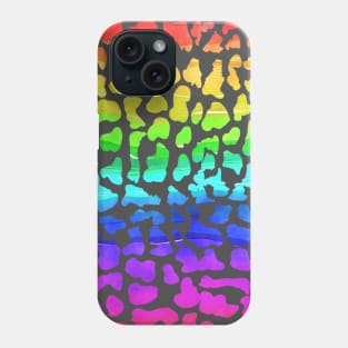 Rainbow Leopard Cheetah Print Design Phone Case