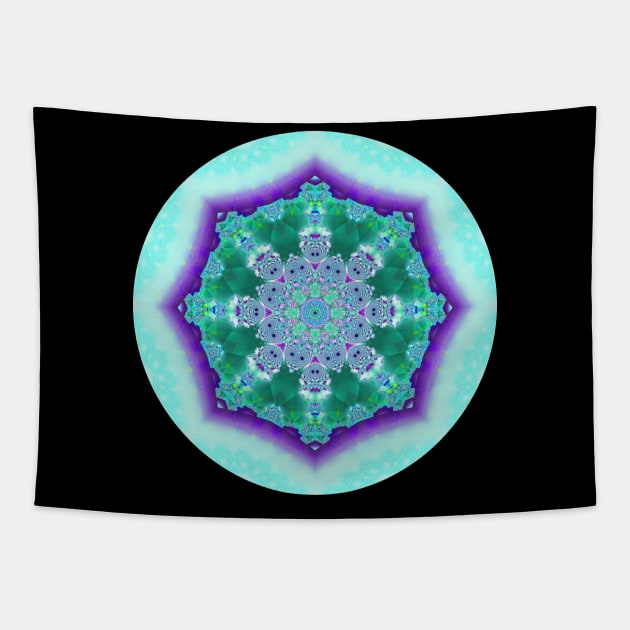 Fractal Mandala - Garden of Delights Tapestry by Mandala Magic