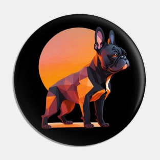 French Bulldog Geometric Pin