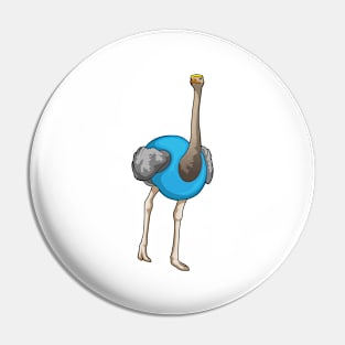 Ostrich Running Fitness Pin